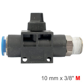 Image of an AirCraft PU Hose Fitting Valve 10mmX 3/8'M