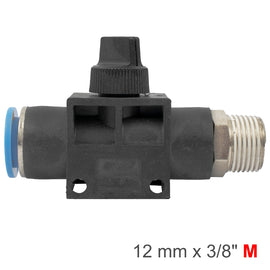 Image of an AirCraft PU Hose Fitting Valve 12mmX 3/8'M