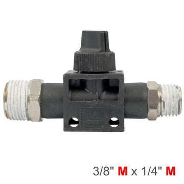 Image of an AirCraft PU Hose Fitting Valve 3/8'M X 1/4'M