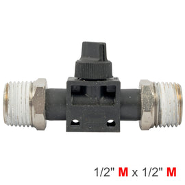 Image of an AirCraft PU Hose Fitting Valve 1/2'M X 1/2'M