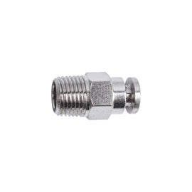 Image of an AirCraft PU Fitting Metal Straight 4mmX 1/8' M
