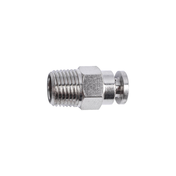 Image of an AirCraft PU Fitting Metal Straight 4mmX 1/8' M