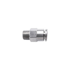 Image of an AirCraft PU Fitting Metal Straight 6mmX 1/8' M