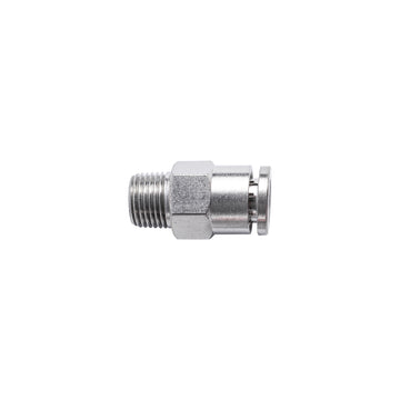 Image of an AirCraft PU Fitting Metal Straight 6mmX 1/8' M