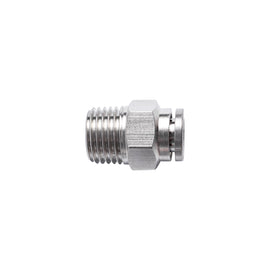 Image of an AirCraft Metal PU Fitting Straight 6mmX 1/4' M
