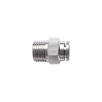 Image of an AirCraft Metal PU Fitting Straight 6mmX 1/4' M