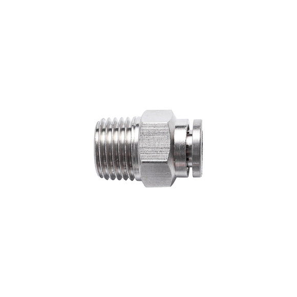Image of an AirCraft Metal PU Fitting Straight 6mmX 1/4' M