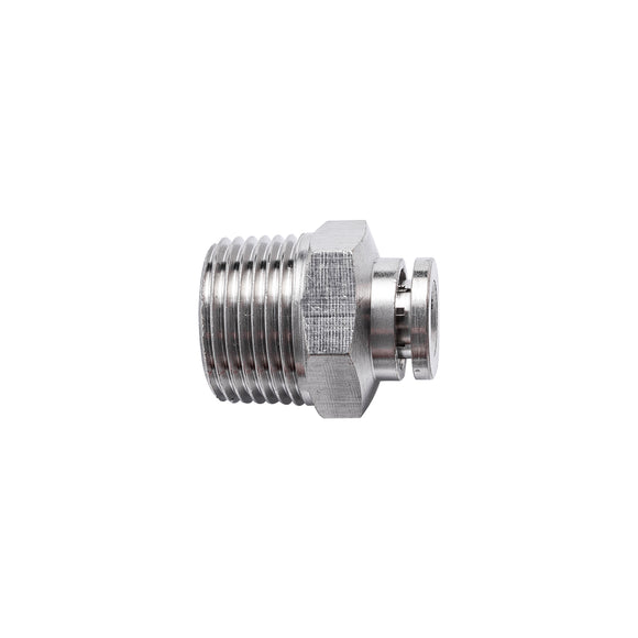 Image of an AirCraft Metal PU Fitting Straight 6mmX 3/8' M