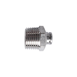 Image of an AirCraft Metal PU Fitting Straight 6mmX 1/2' M