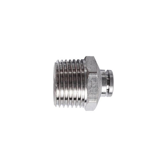 Image of an AirCraft Metal PU Fitting Straight 6mmX 1/2' M