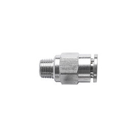 Image of an AirCraft Metal PU Fitting Straight 8mmX 1/8' M