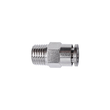 Image of an AirCraft Metal PU Fitting Straight 8mmX 1/4' M