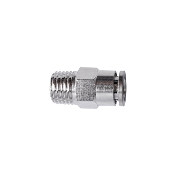 Image of an AirCraft Metal PU Fitting Straight 8mmX 1/4' M