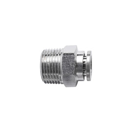 Image of an AirCraft Metal PU Fitting Straight 8mmX 3/8' M