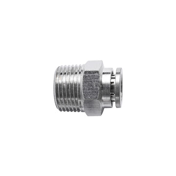 Image of an AirCraft Metal PU Fitting Straight 8mmX 3/8' M