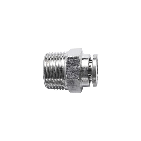 Image of an AirCraft Metal PU Fitting Straight 8mmX 3/8' M