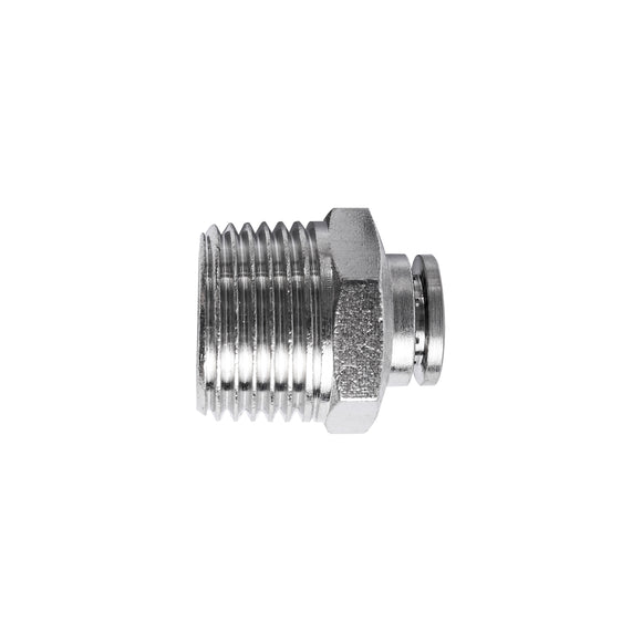 Image of an AirCraft Metal PU Fitting Straight 8mmX 1/2' M