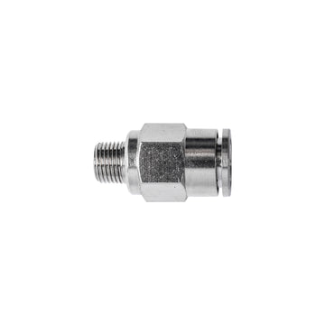 Image of an AirCraft Metal PU Fitting Straight 10mmX 1/4' M