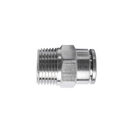 Image of an AirCraft Metal PU Fitting Straight 10mmX 3/8' M