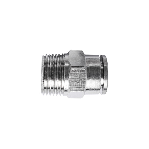 Image of an AirCraft Metal PU Fitting Straight 10mmX 3/8' M