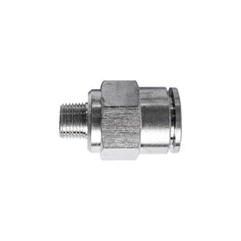 Image of an AirCraft Metal PU Fitting Straight 12mmX 1/8' M