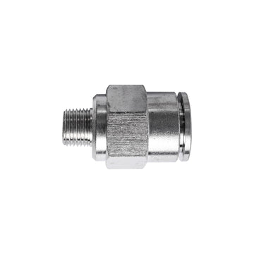 Image of an AirCraft Metal PU Fitting Straight 12mmX 1/8' M