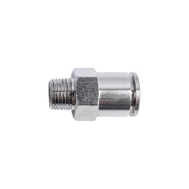 Image of an AirCraft Metal PU Fitting Straight 12mmX 1/4' M