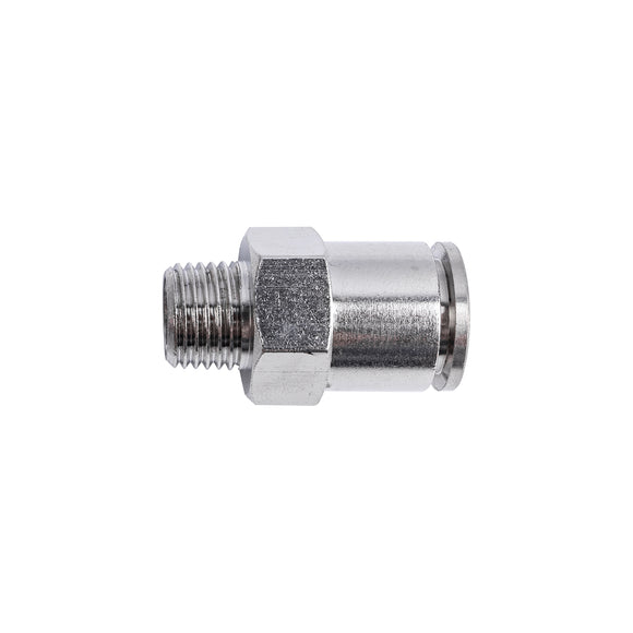 Image of an AirCraft Metal PU Fitting Straight 12mmX 1/4' M
