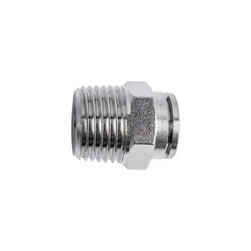 Image of an AirCraft Metal PU Fitting Straight 12mmX 1/2' M
