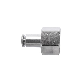 Image of an AirCraft Metal PU Fitting Straight 4mm 1/4' F