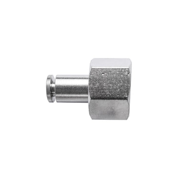 Image of an AirCraft Metal PU Fitting Straight 4mm 1/4' F