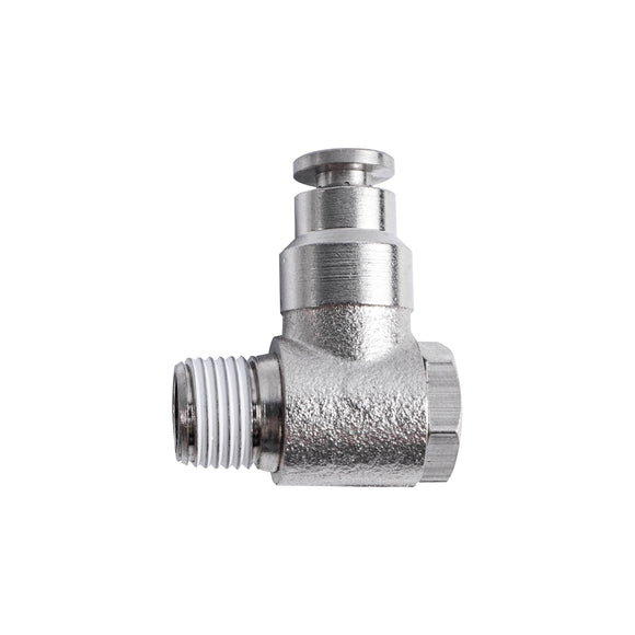 Image of an AirCraft Metal Swivel Elbow 4mmX 1/8' M
