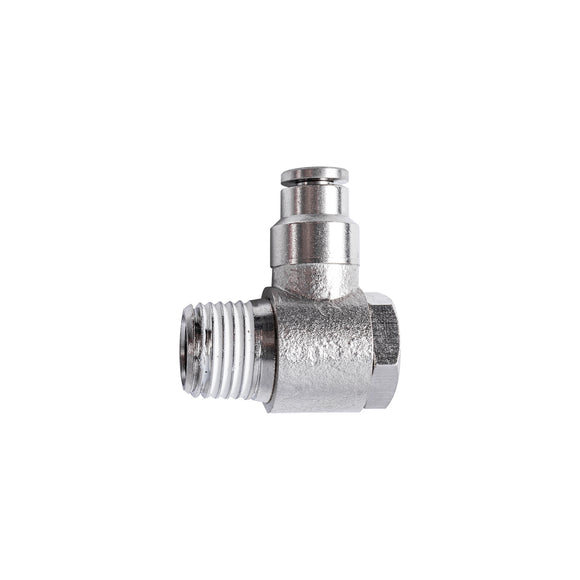 Image of an AirCraft Metal Swivel Elbow 4mmX 1/4' M