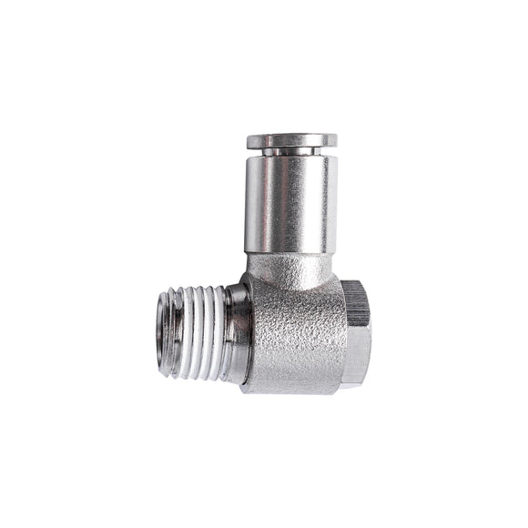 Image of an AirCraft Metal Swivel Elbow 6mmX 1/4' M
