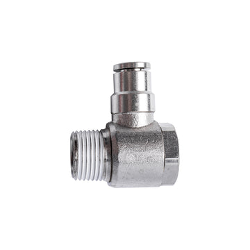 Image of an AirCraft Metal Swivel Elbow 6mmX 3/8' M
