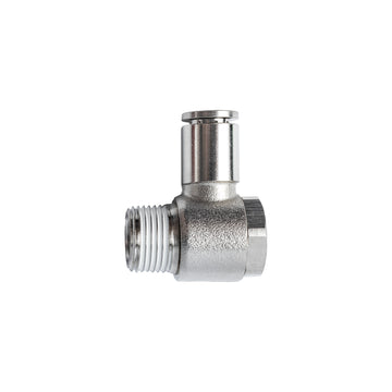 Image of an AirCraft Metal Swivel Elbow 8mmX 3/8' M