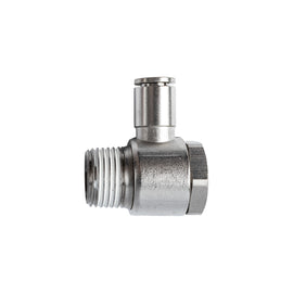 Image of an AirCraft Metal Swivel Elbow 8mmX 1/2' M