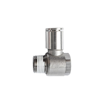 Image of an AirCraft Metal Swivel Elbow 10mmX 3/8' M