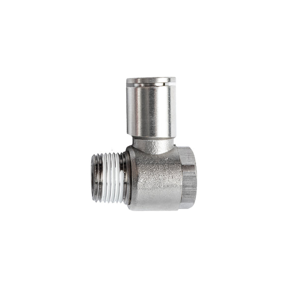 Image of an AirCraft Metal Swivel Elbow 10mmX 3/8' M