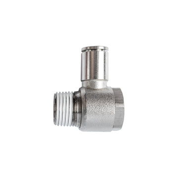 Image of an AirCraft Metal Swivel Elbow 10mmX 1/2' M