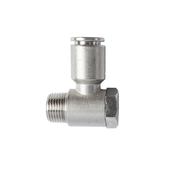 Image of an AirCraft Metal Swivel Elbow 12mmX 3/8' M