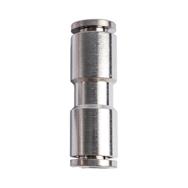 Image of an AirCraft Metal PU Fitting Straight 6mm