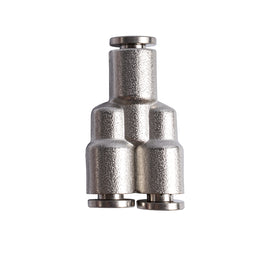 Image of an AirCraft Metal PU Fitting Y-Joint 4mm
