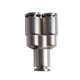 Image of an AirCraft Metal PU Fitting Y-Joint 6mm