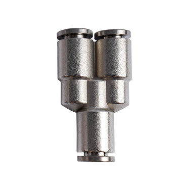 Image of an AirCraft Metal PU Fitting Y-Joint 6mm