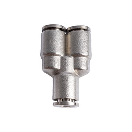 Image of an AirCraft Metal PU Fitting Y-Joint 8mm