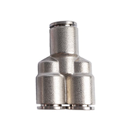 Image of an AirCraft Metal PU Fitting Y-Joint 10mm