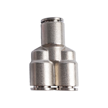 Image of an AirCraft Metal PU Fitting Y-Joint 10mm