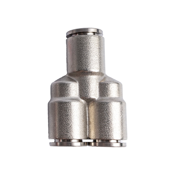 Image of an AirCraft Metal PU Fitting Y-Joint 10mm