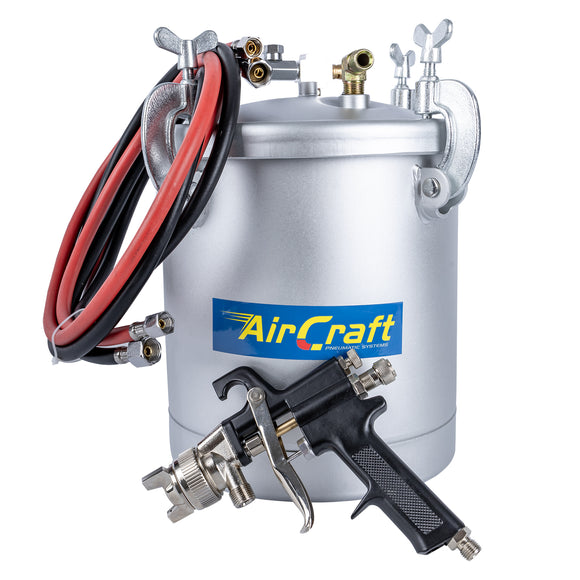 Image of an AirCraft 10L Paint Pot With 2M Hose And Gun 1.8mmNo Cup